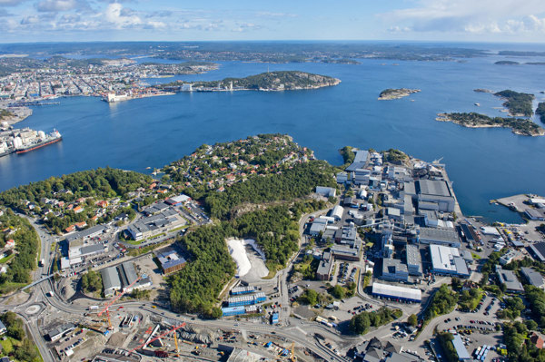 Elkem Carbon Fiskaa vue du ciel